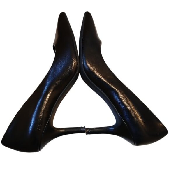 ALFANI Step N' Flex Pointed Toe Elegant Black Leather High Heel Pumps 7.5M -EUC - Picture 12 of 15